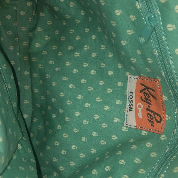 Fossil Key-Per Geometric Pattern Crossbody Bag - Picture 4 of 10